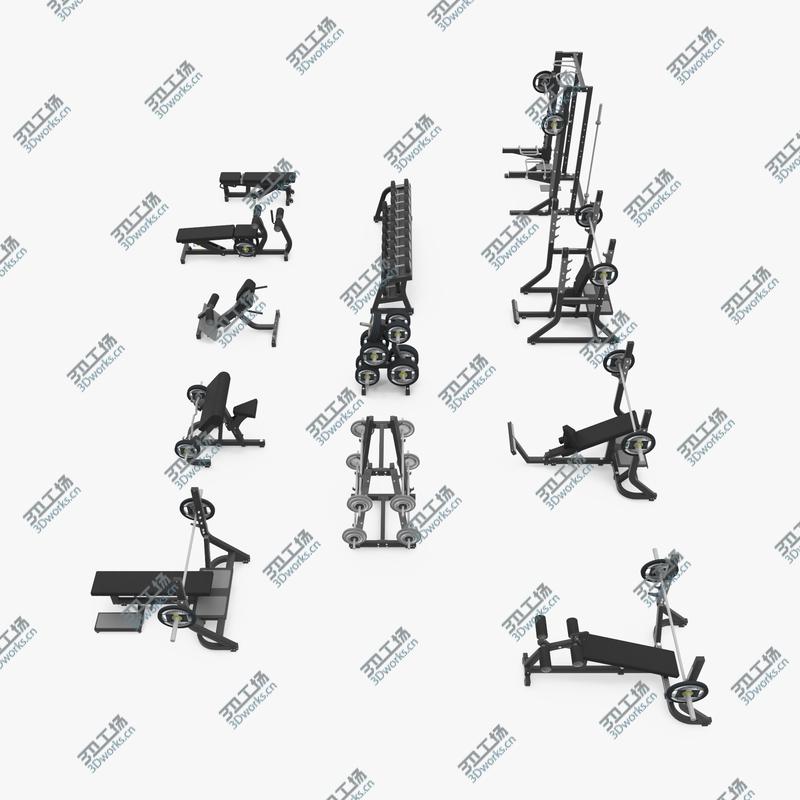 images/goods_img/2021040231/3D Bench, Rack & Barbell collection Technogym, full set 12 gym models/5.jpg